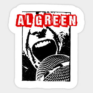 green scream Sticker